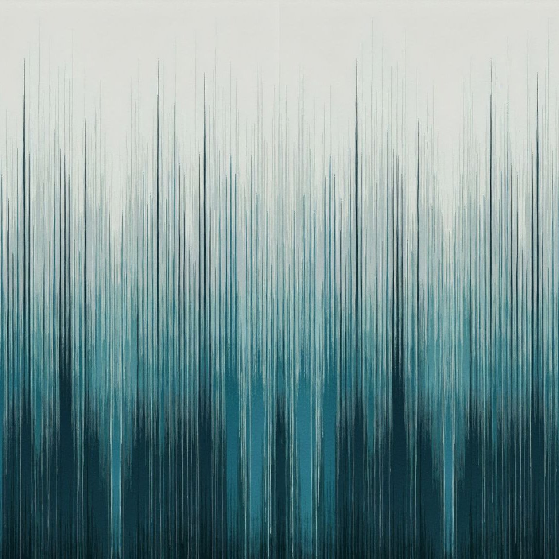 Cerulean Tide wallpaper with vertical teal and navy gradient lines